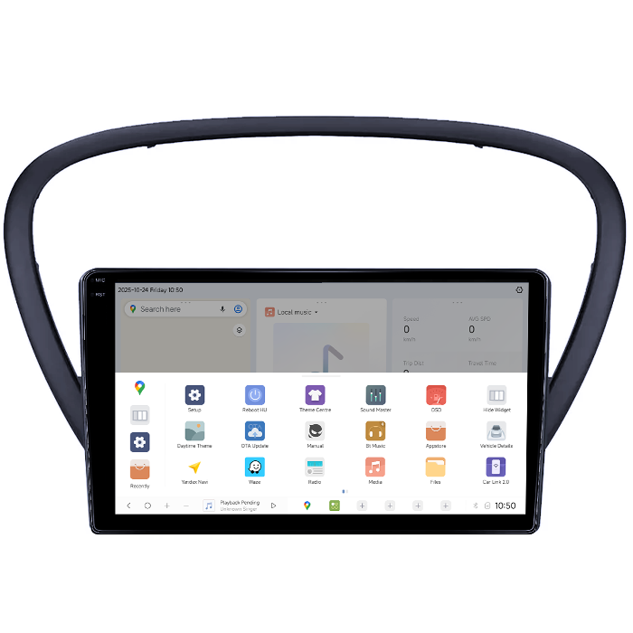 Navigatie dedicata Peugeot 607 2004-2010, DUDU3, 4GB RAM 64GB ROM, Octacore, Platforma 8581, Android, Display QLED 9", DSP, Carplay&AndroidAuto [3]