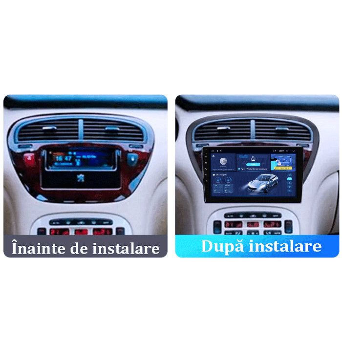 Navigatie dedicata Peugeot 607 2004-2010, DUDU3, 4GB RAM 64GB ROM, Octacore, Platforma 8581, Android, Display QLED 9", DSP, Carplay&AndroidAuto [6]