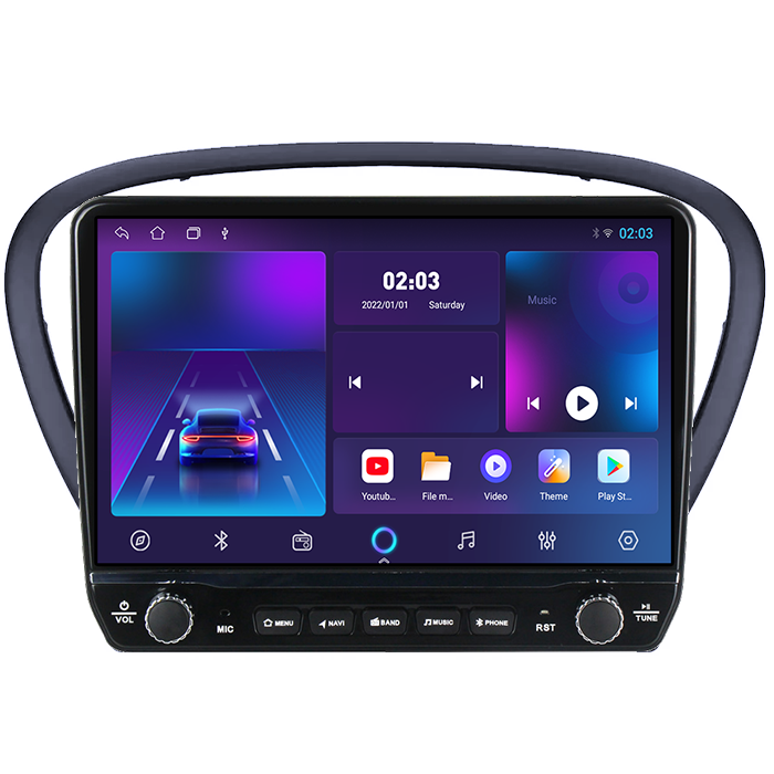 Navigatie dedicata Peugeot 607 2004-2010 Tesla cu butoane rotative model 2024, 4GB RAM 64GB ROM, Procesor Quadcore, Android 14, Display QLED 10", DSP, Carplay&Android Auto [5]