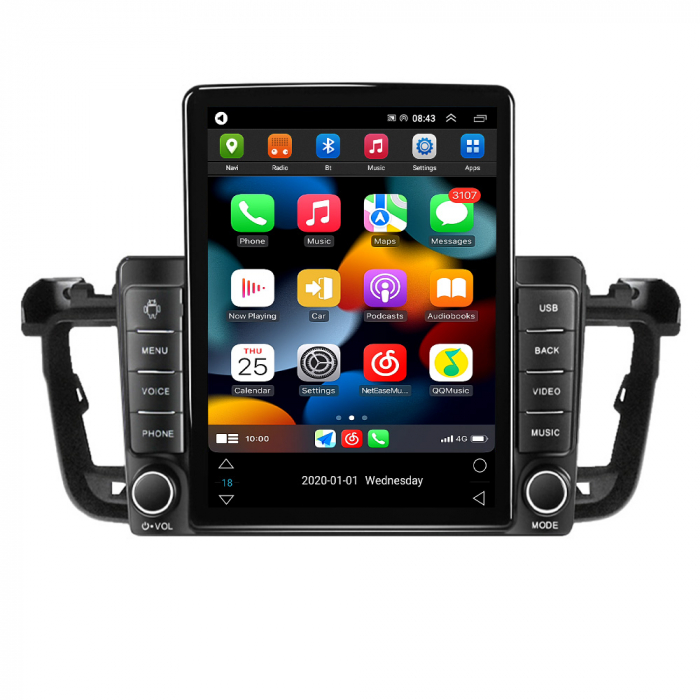 Navigatie dedicata Peugeot 508 ,Tesla Style, ANDROID 13,Carplay&Android Auto, 10 inch , 8+128GB, Internet, Aplicatii, Waze, GPS [2]