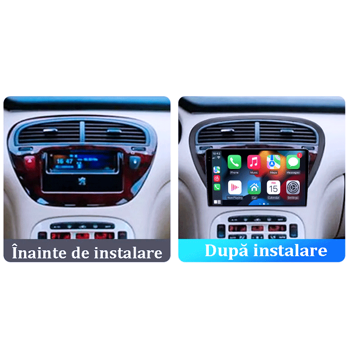 Navigatie dedicata Peugeot 607 2004-2010, 4GB RAM 64GB ROM, Procesor Qualcomm Octacore, Android 14, Rezolutie 2K, Display QLED 9", DSP, Carplay&Android Auto, SIM 4G [5]