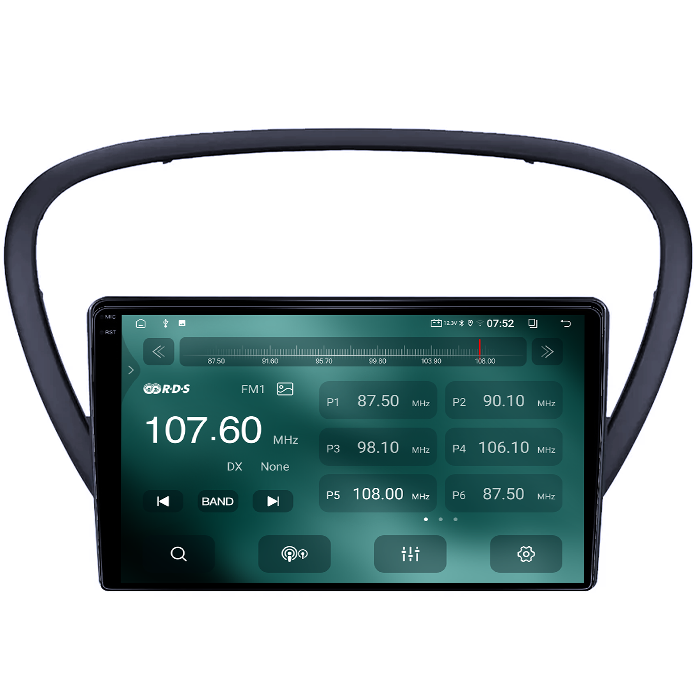Navigatie dedicata Peugeot 607 2004-2010, 4GB RAM 64GB ROM, Quad Core, Display 9" QLED 1K, Carplay, Android 14, Bluetooth, Magazin Play, Suport Camere AHD [3]