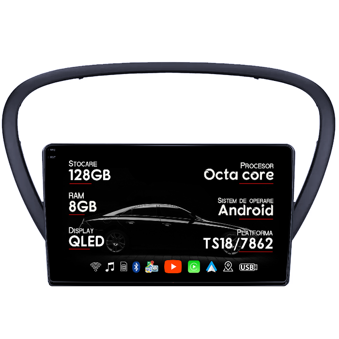 Navigatie dedicata Hyundai Venue 2019-2020, 8GB RAM 128GB ROM, Octacore, Platforma TS18, Android 14, Display QLED 9", Suporta camera 360", DSP, Carplay&Android Auto, SIM 4G, Ventilator Activ [1]