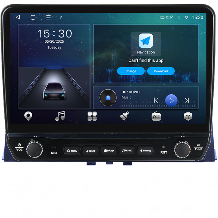 Navigatie dedicata Peugeot Partner 2018+ Tesla cu butoane rotative model 2024, 4GB RAM 64GB ROM, Procesor Quadcore, Android 14, Display QLED 10", DSP, Carplay&Android Auto [7]