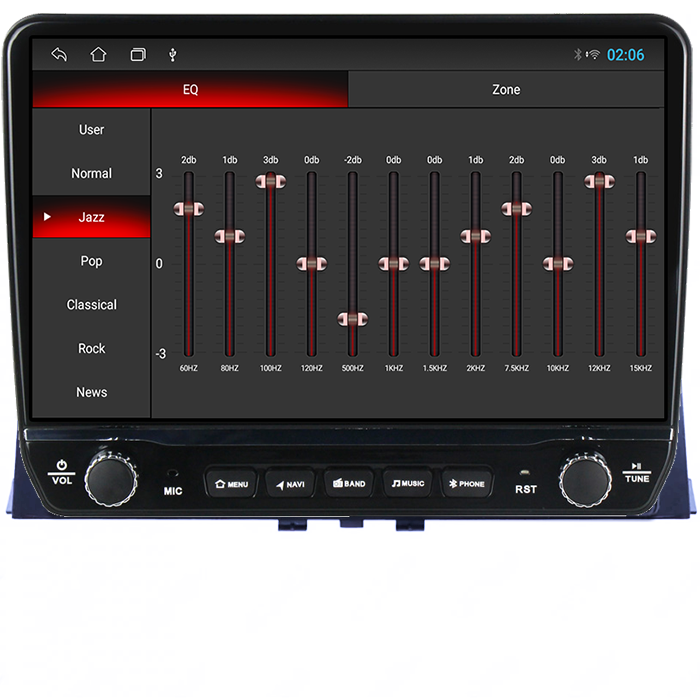 Navigatie dedicata Peugeot Partner 2018+ Tesla cu butoane rotative model 2024, 4GB RAM 64GB ROM, Procesor Quadcore, Android 14, Display QLED 10", DSP, Carplay&Android Auto [2]