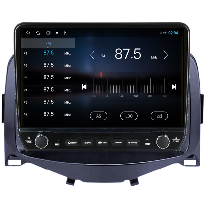 Navigatie dedicata Peugeot 108 2016 Tesla cu butoane rotative model 2024, 4GB RAM 64GB ROM, Procesor Quadcore, Android 14, Display QLED 10", DSP, Carplay&Android Auto [4]