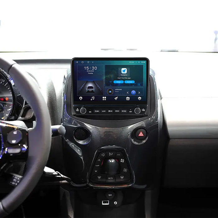 Navigatie dedicata Peugeot 108 2016 Tesla cu butoane rotative model 2024, 4GB RAM 64GB ROM, Procesor Quadcore, Android 14, Display QLED 10", DSP, Carplay&Android Auto [7]