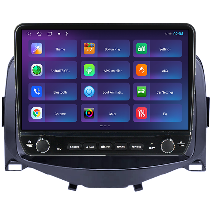 Navigatie dedicata Peugeot 108 2016 Tesla cu butoane rotative model 2024, 4GB RAM 64GB ROM, Procesor Quadcore, Android 14, Display QLED 10", DSP, Carplay&Android Auto [5]