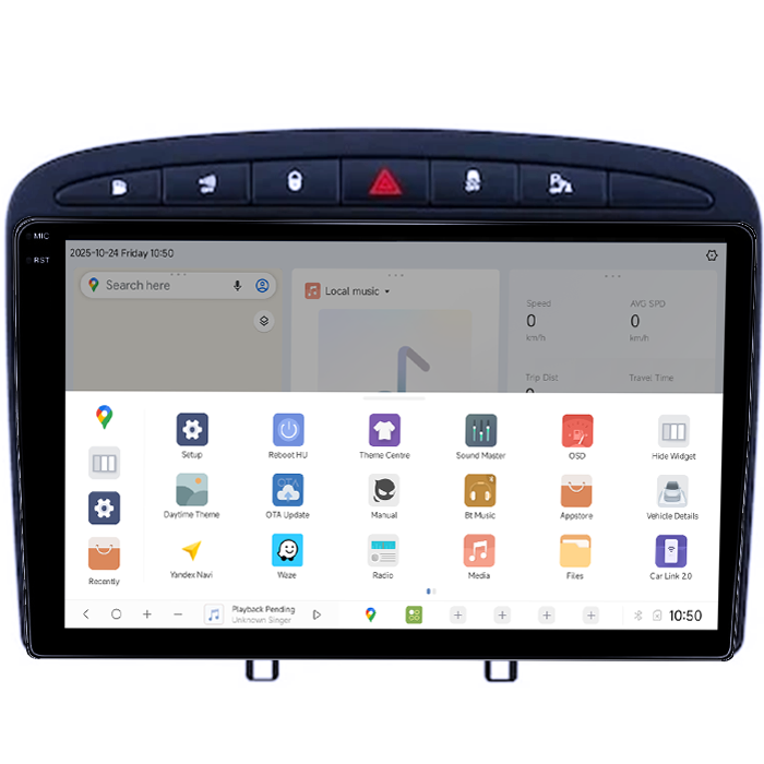 Navigatie dedicata Peugeot 308/408 2008-2013, DUDU3, 4GB RAM 64GB ROM, Octacore, Platforma 8581, Android, Display QLED 9", DSP, Carplay&AndroidAuto [3]