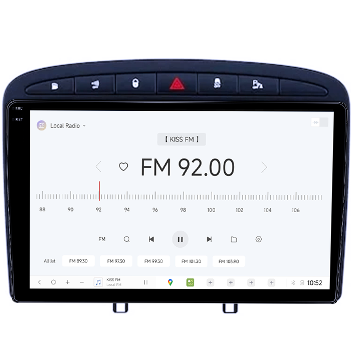 Navigatie dedicata Peugeot 308/408 2008-2013, DUDU3, 4GB RAM 64GB ROM, Octacore, Platforma 8581, Android, Display QLED 9", DSP, Carplay&AndroidAuto [4]