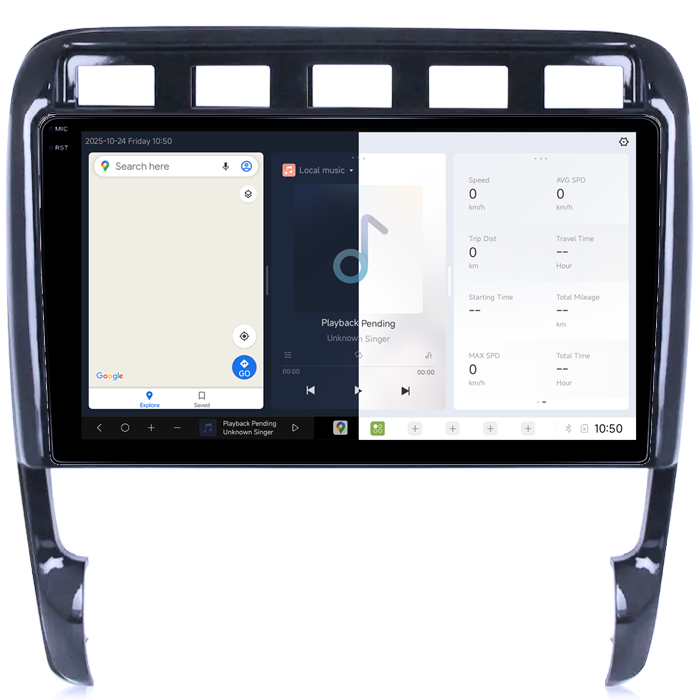 Navigatie dedicata Porsche Cayenne 2002-2010, DUDU3, 4GB RAM 64GB ROM, Octacore, Platforma 8581, Android, Display QLED 9", DSP, Carplay&AndroidAuto [2]