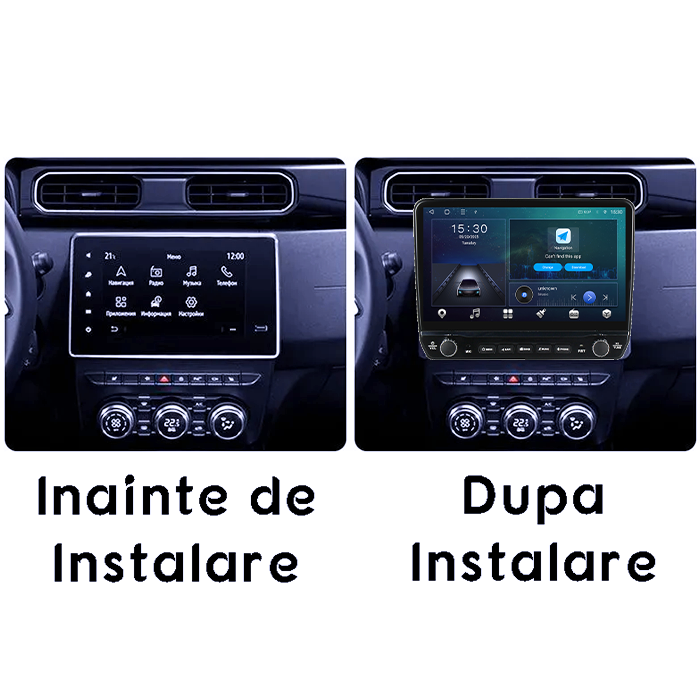 Navigatie dedicata Renault Duster 2018-2022 Tesla cu butoane rotative model 2024, 4GB RAM 64GB ROM, Procesor Quadcore, Android 14, Display QLED 10", DSP, Carplay&Android Auto [8]