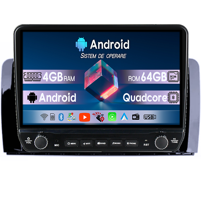 Navigatie dedicata Mercedes R300 R350 2007-2011 Tesla cu butoane rotative model 2024, 4GB RAM 64GB ROM, Procesor Quadcore, Android 14, Display QLED 10", DSP, Carplay&Android Auto [1]