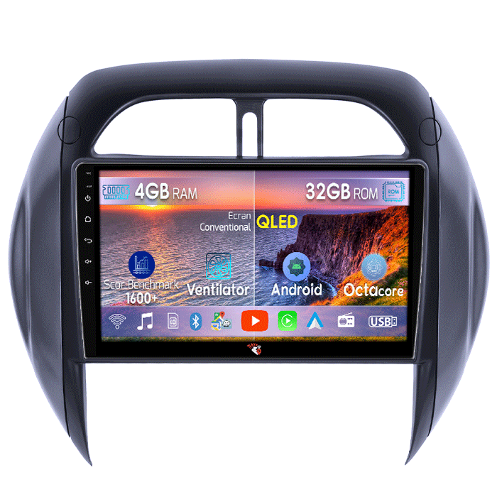 Navigatie dedicata RAV4 2003-2005, 4GB RAM 32GB ROM, Octacore, Android 14, Display QLED 9", DSP, Carplay&Android Auto, SIM 4G, Bluetooth, Ventilator Activ [1]