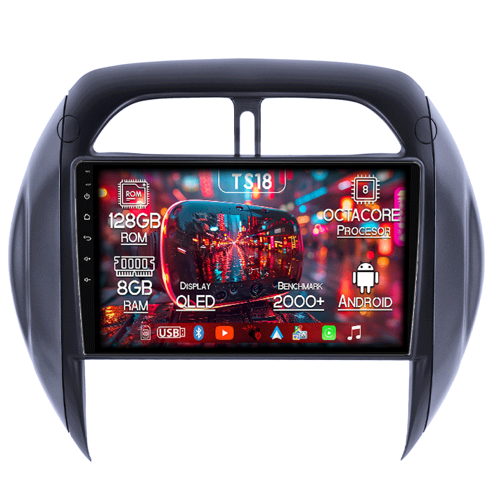 Navigatie dedicata RAV4 2003-2005, 8GB RAM 128GB ROM, Octacore, Platforma TS18, Android 14, Display QLED 9”, Suporta camera 360º, DSP, Carplay&Android Auto, SIM 4G, Ventilator Activ [1]