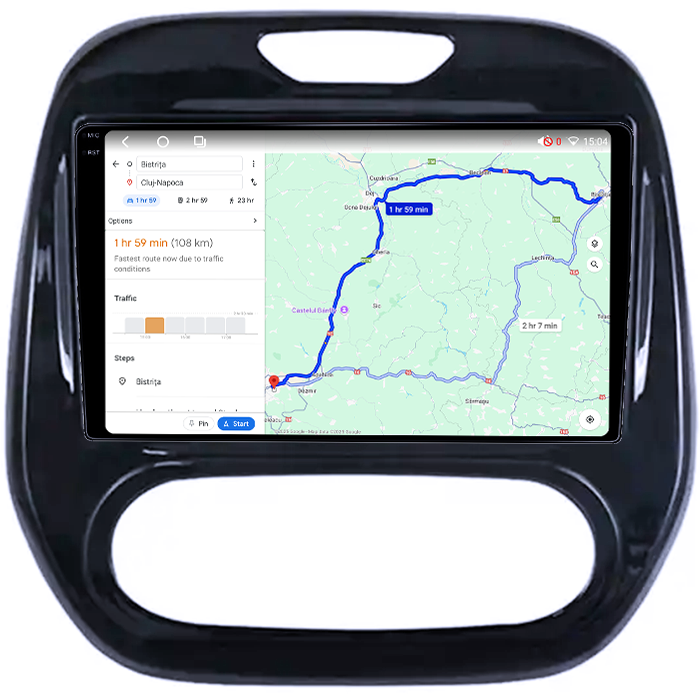 Navigatie dedicata Renault Captur 2013+, 4GB RAM 64GB ROM, Octacore, Android 13, Display QLED 9", DSP, Carplay, Android Auto, Internet, Youtube, Waze, WIFI, Bluetooth [8]