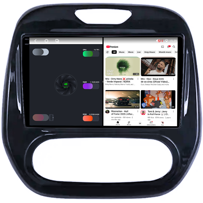 Navigatie dedicata Renault Captur 2013+, 4GB RAM 64GB ROM, Octacore, Android 13, Display QLED 9", DSP, Carplay, Android Auto, Internet, Youtube, Waze, WIFI, Bluetooth [7]