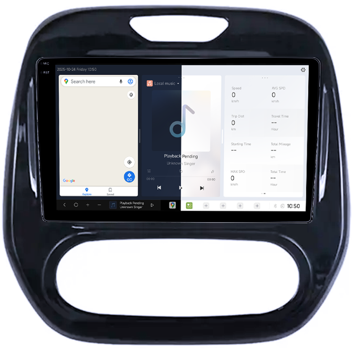 Navigatie dedicata Renault Captur 2013+, DUDU3, 4GB RAM 64GB ROM, Octacore, Platforma 8581, Android, Display QLED 9", DSP, Carplay&AndroidAuto [2]