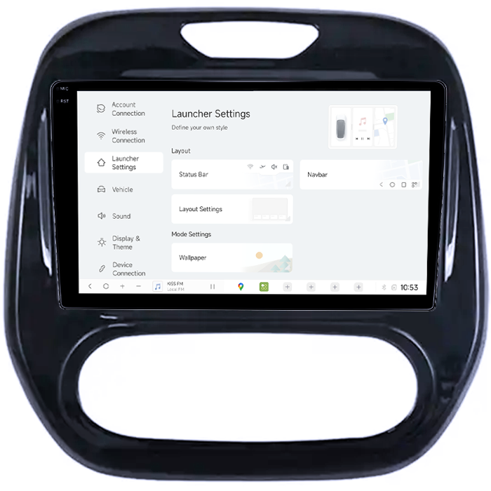 Navigatie dedicata Renault Captur 2013+, DUDU3, 4GB RAM 64GB ROM, Octacore, Platforma 8581, Android, Display QLED 9", DSP, Carplay&AndroidAuto [5]