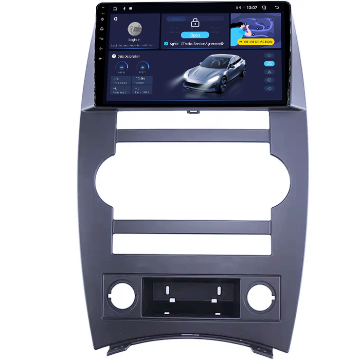 Navigatie dedicata Jeep Cherokee Commander XK 2005-2011, 4GB RAM 32GB ROM, Octacore, Android 14, Display QLED  9", DSP, Carplay&Android Auto, SIM 4G, Bluetooth, Ventilator Activ [2]