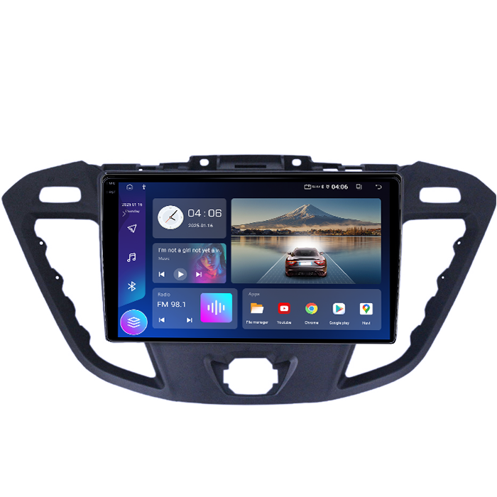 Navigatie dedicata Ford Transit 2013-2018, 4GB RAM 64GB ROM, Quadcore, Android 14, Display QLED  9", DSP, Carplay&Android Auto, Suport camere AHD [2]