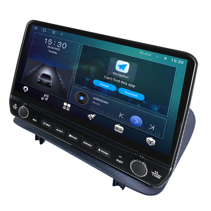 Navigatie dedicata Renault Clio 3 2006-2019 Tesla cu butoane rotative model 2024, 4GB RAM 64GB ROM, Procesor Quadcore, Android 14, Display QLED 10", DSP, Carplay&Android Auto [6]