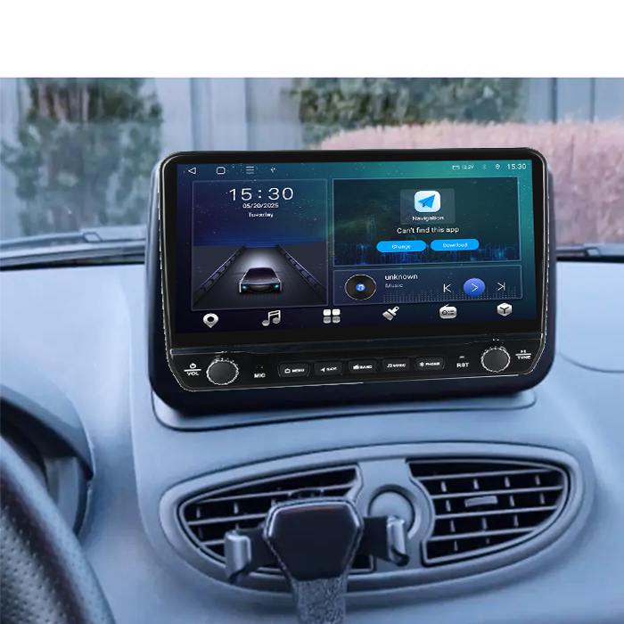 Navigatie dedicata Renault Clio 3 2006-2019 Tesla cu butoane rotative model 2024, 4GB RAM 64GB ROM, Procesor Quadcore, Android 14, Display QLED 10", DSP, Carplay&Android Auto [7]