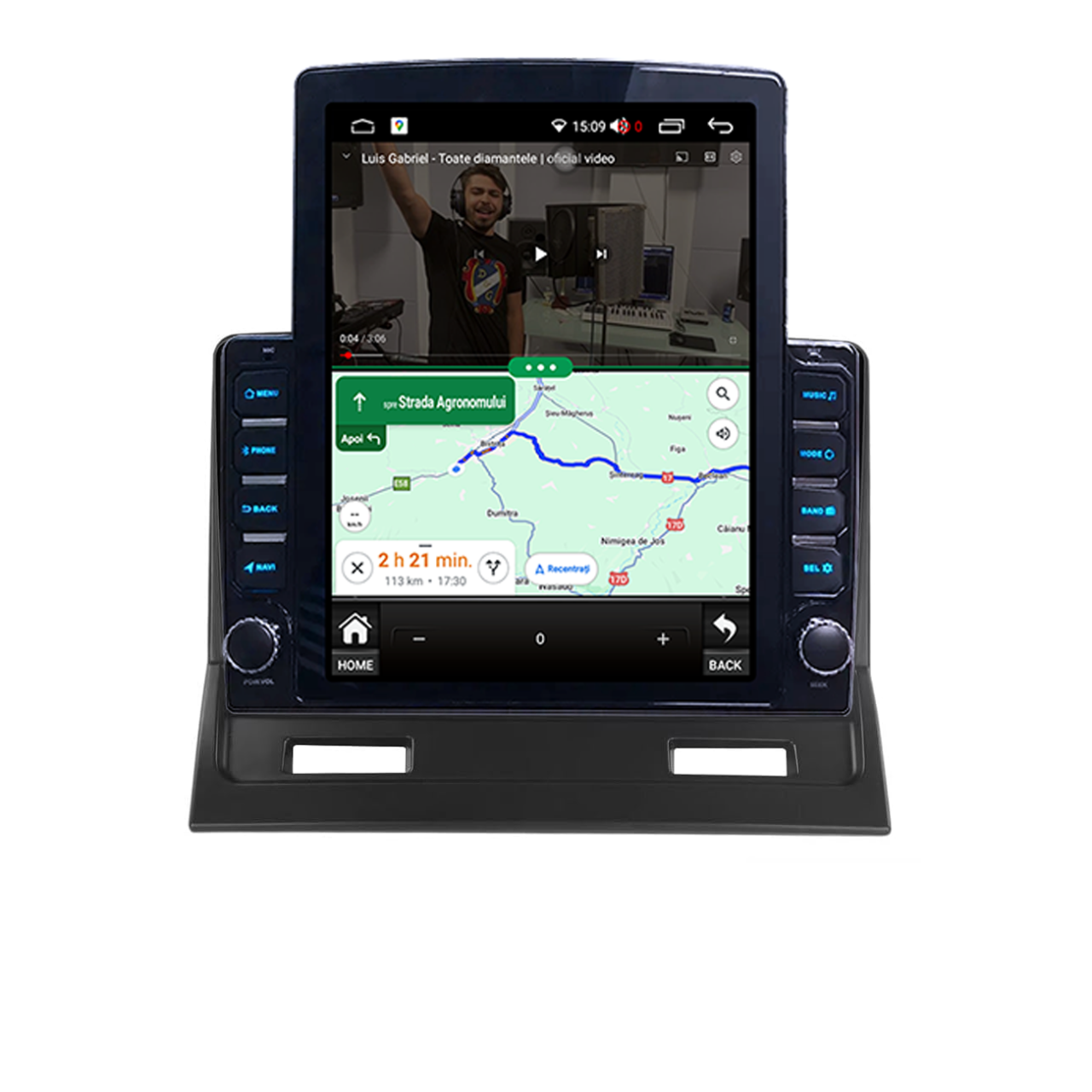Navigatie dedicata Mitsubishi Galant 2003-2012 Tesla Style, ANDROID 13, 9.7 inch , 8+128GB, Internet, Aplicatii, Waze, GPS [5]