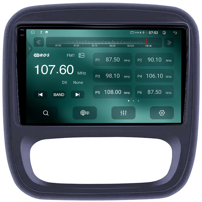 Navigatie dedicata Renault Captur, Trafic 3, 4GB RAM 64GB ROM, Quad Core, Display 9" QLED 1K, Carplay, Android 14, Bluetooth, Magazin Play, Suport Camere AHD [3]