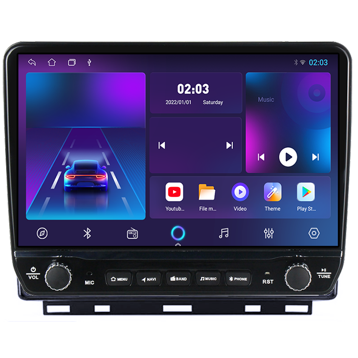 Navigatie dedicata Renault Clio 5 Tesla cu butoane rotative model 2024, 4GB RAM 64GB ROM, Procesor Quadcore, Android 14, Display QLED 10", DSP, Carplay&Android Auto      [5]