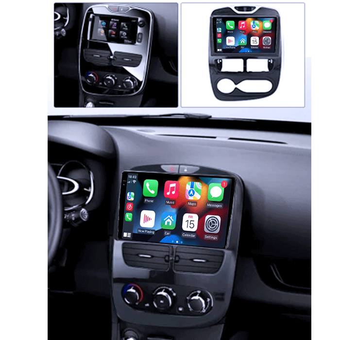 Navigatie dedicata Renault Clio 2013-2019, 4GB RAM 64GB ROM, Procesor Qualcomm Octacore, Android 14, Rezolutie 2K, Display QLED 9", DSP, Carplay&Android Auto, SIM 4G [6]