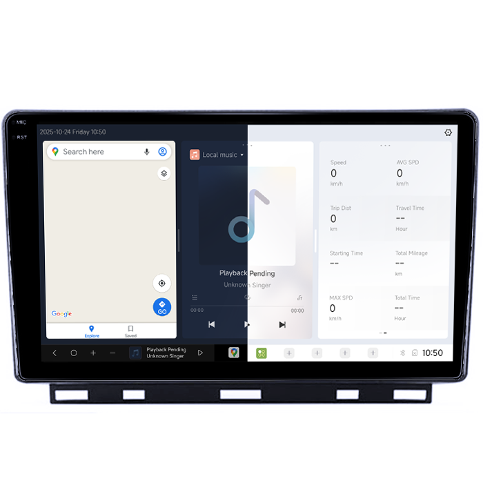 Navigatie dedicata Renault Clio 5, DUDU3, 4GB RAM 64GB ROM, Octacore, Platforma 8581, Android, Display QLED 9", DSP, Carplay&AndroidAuto [2]