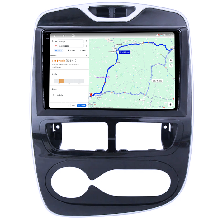 Navigatie dedicata Renault Clio 2017-2019, 4GB RAM 64GB ROM, Octacore, Android 14, Display QLED 1K 10", Carplay&Android Auto, SIM 4G, Ventilator Activ [4]