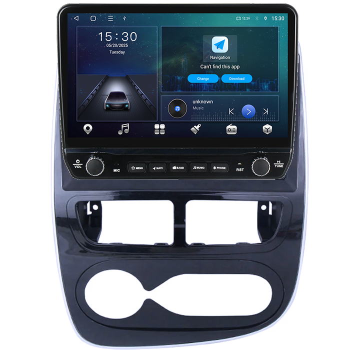 Navigatie dedicata Renault Clio 2013-2015 Tesla cu butoane rotative model 2024, 4GB RAM 64GB ROM, Procesor Quadcore, Android 14, Display QLED 10", DSP, Carplay&Android Auto [6]