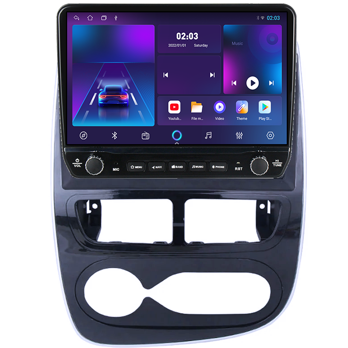 Navigatie dedicata Renault Clio 2013-2015 Tesla cu butoane rotative model 2024, 4GB RAM 64GB ROM, Procesor Quadcore, Android 14, Display QLED 10", DSP, Carplay&Android Auto [5]