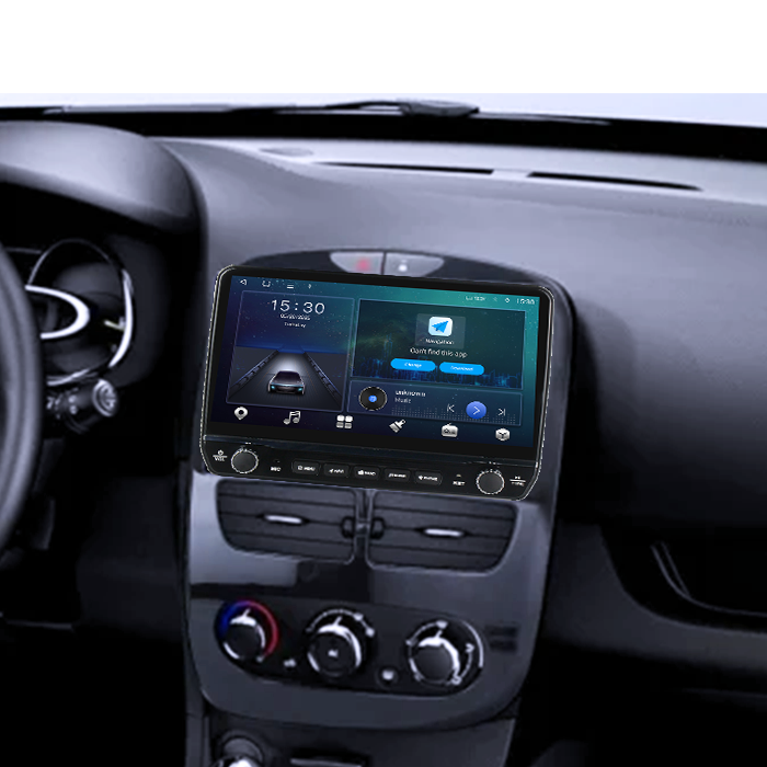 Navigatie dedicata Renault Clio 2013-2015 Tesla cu butoane rotative model 2024, 4GB RAM 64GB ROM, Procesor Quadcore, Android 14, Display QLED 10", DSP, Carplay&Android Auto [7]