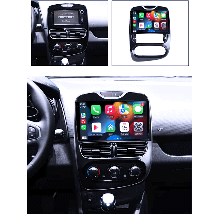 Navigatie dedicata Renault Clio 4 BH98 KH98 2012-2018, 8GB RAM 128GB ROM, Octacore, Platforma TS18, Android 14, Display QLED 10", Suporta camera 360", DSP, Carplay&Android Auto, SIM 4G, Ventilator [6]