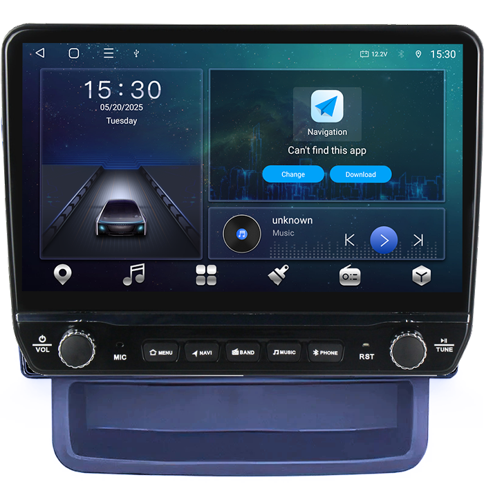 Navigatie dedicata Renault Trafic 2010-2014 Tesla cu butoane rotative model 2024, 4GB RAM 64GB ROM, Procesor Quadcore, Android 14, Display QLED 10", DSP, Carplay&Android Auto [6]