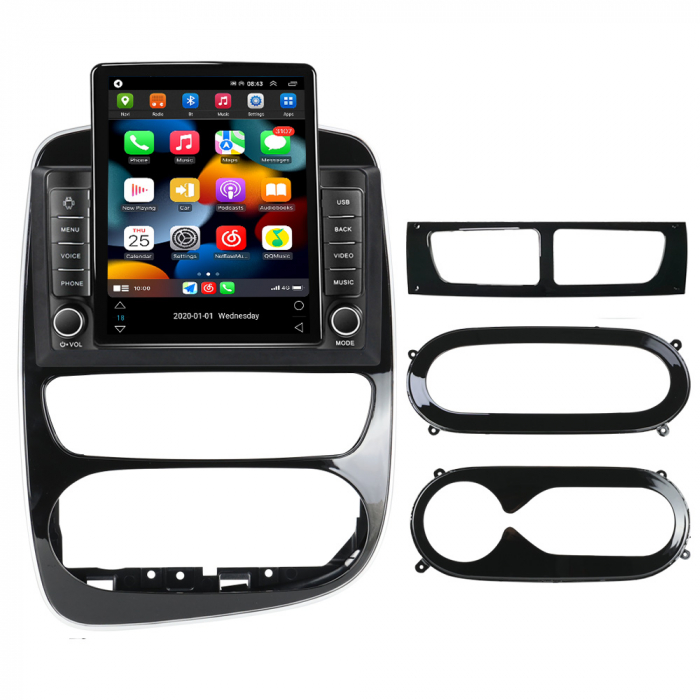 Navigatie dedicata Renault Clio 4 BH98 KH98 2012-2018,Tesla Style, ANDROID 13,Carplay&Android Auto, 10 inch , 8+128GB, Internet, Aplicatii, Waze, GPS [2]