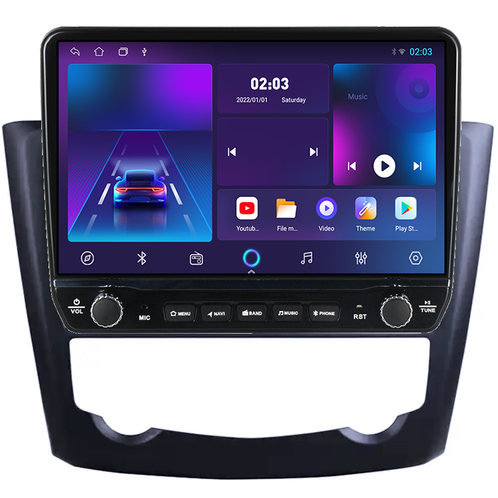 Navigatie dedicata Renault Corega 2016 Tesla cu butoane rotative model 2024, 4GB RAM 64GB ROM, Procesor Quadcore, Android 14, Display QLED 10", DSP, Carplay&Android Auto [5]