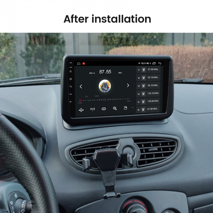 Navigatie dedicata Renault Clio3 2006-2019, 4 GB RAM 32 ROM, Android 13, Display QLED, 9", DSP, Carplay, Android Auto, Internet, Youtube , Waze , WI-FI , USB , Bluetooth [7]