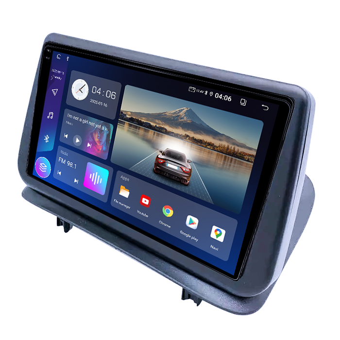 Navigatie dedicata Renault Clio3 2006-2019, 4GB RAM 64GB ROM, Quad Core, Display 9" QLED 1K, Carplay, Android 14, Bluetooth, Magazin Play, Suport Camere AHD [2]