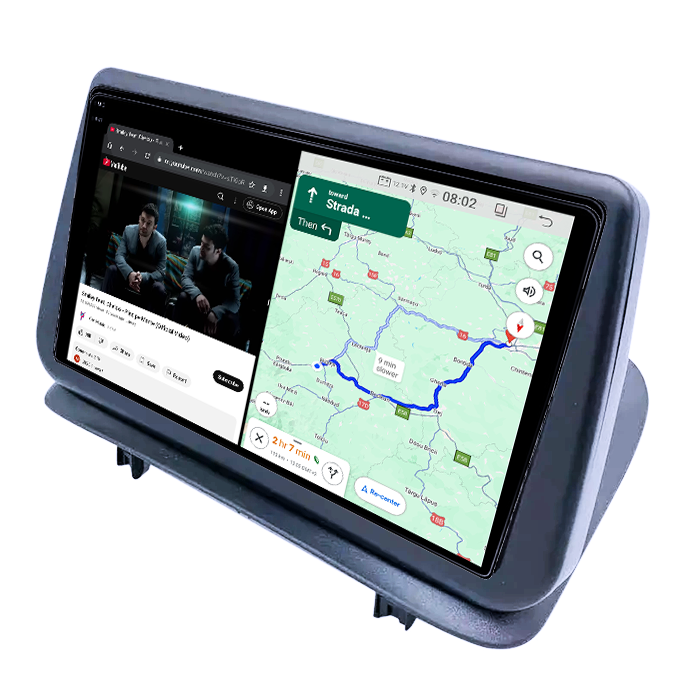 Navigatie dedicata Renault Clio3 2006-2019, 8GB RAM 128GB ROM, Octacore, Platforma TS18, Android 14, Display QLED 9", Suporta camera 360", DSP, Carplay&Android Auto, SIM 4G, Ventilator Activ [4]