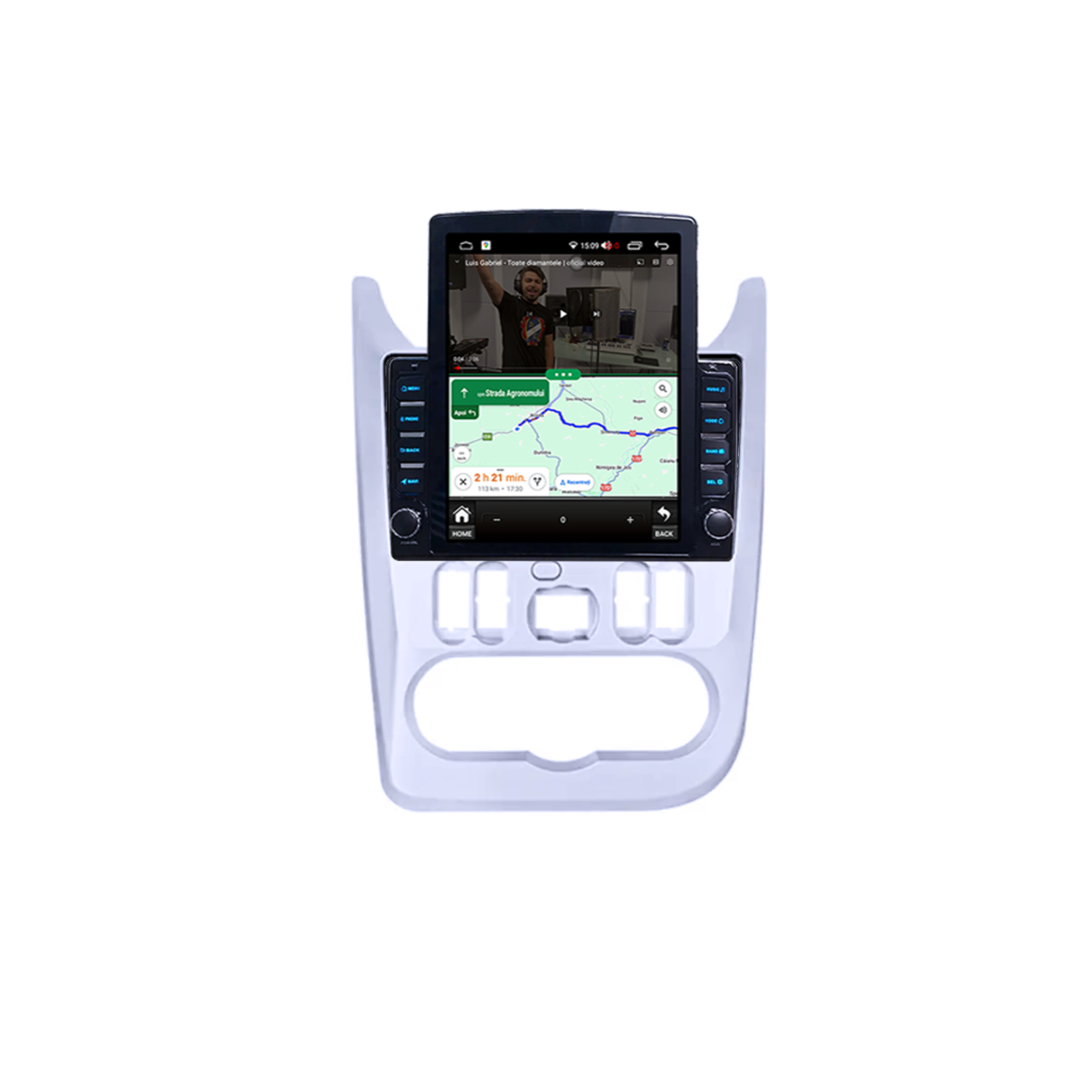 Navigatie Dedicata Renault&Dacia 2004-2009 Tesla Style, 2GB RAM 32 GB ROM, Quadcore, ANDROID 10+,Carplay&Android Auto, 9.7 inch, Internet, Aplicatii, Waze, GPS [4]