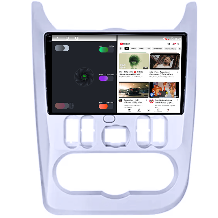 Navigatie dedicata Renault&Dacia 2008-2012, 12GB RAM 256GB ROM, Android 13, Rezolutie 2K, Display QLED, 9", DSP, Carplay, Android Auto, Internet, Youtube, Waze, Wi [3]