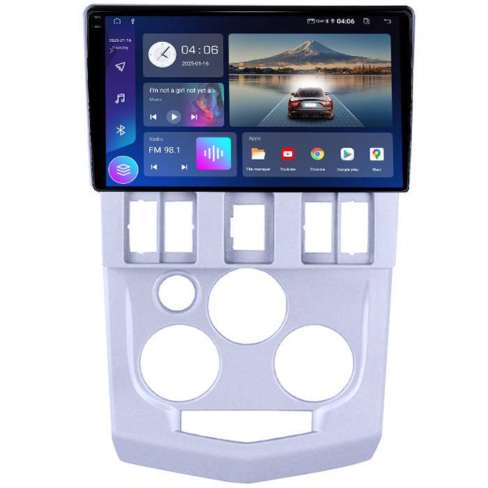 Navigatie dedicata Renault&Dacia, 4GB RAM 64GB ROM, Quadcore, Android 14, Display QLED 1K 9", DSP, Carplay&Android Auto, Suport camere AHD [2]