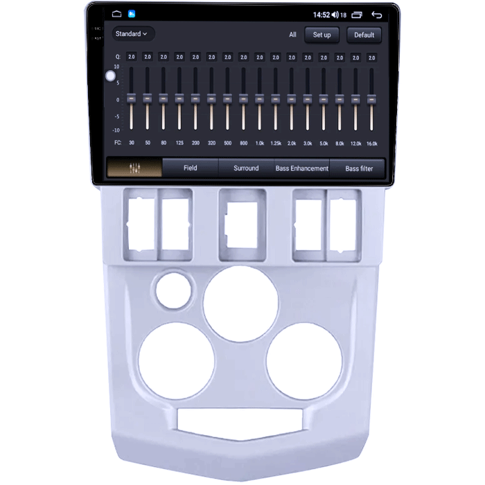 Navigatie dedicata Renault, Dacia L90 2004-2009, 8GB RAM 128GB ROM, Octacore, Platforma TS18, Android 14, Display QLED 9â, Suporta camera 360Âş, DSP, Carplay&Android Auto, SIM 4G, Ventilator Activ [8]