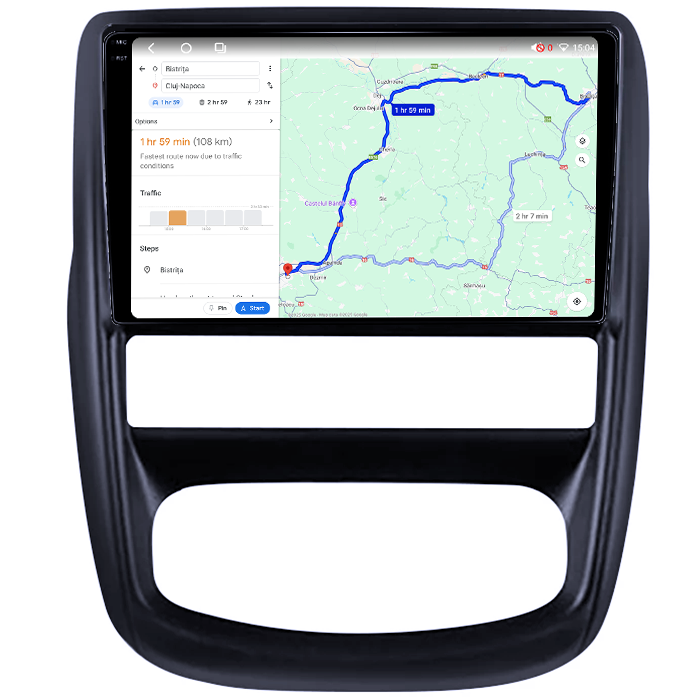 Navigatie dedicata Renault Duster 2010-2015, 4GB RAM 64GB ROM, Octacore, Android 14, Display QLED 1K 9", Carplay&Android Auto, SIM 4G, Ventilator Activ [4]