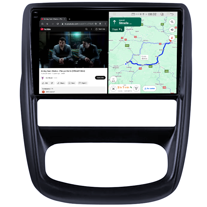 Navigatie dedicata Renault Duster 2010-2015, 4GB RAM 64GB ROM, Quad Core, Display 9" QLED 1K, Carplay, Android 14, Bluetooth, Magazin Play, Suport Camere AHD [4]