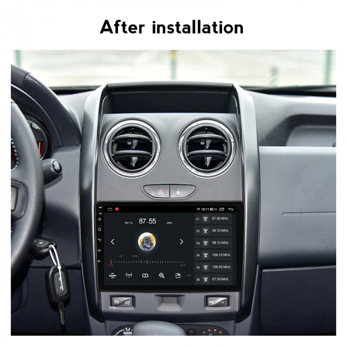 Navigatie dedicata Renault Duster 2015-2018, 4 GB RAM 32 ROM, Android 13, Display QLED, 9", DSP, Carplay, Android Auto, Internet, Youtube , Waze , WI-FI , USB , Bluetooth [6]